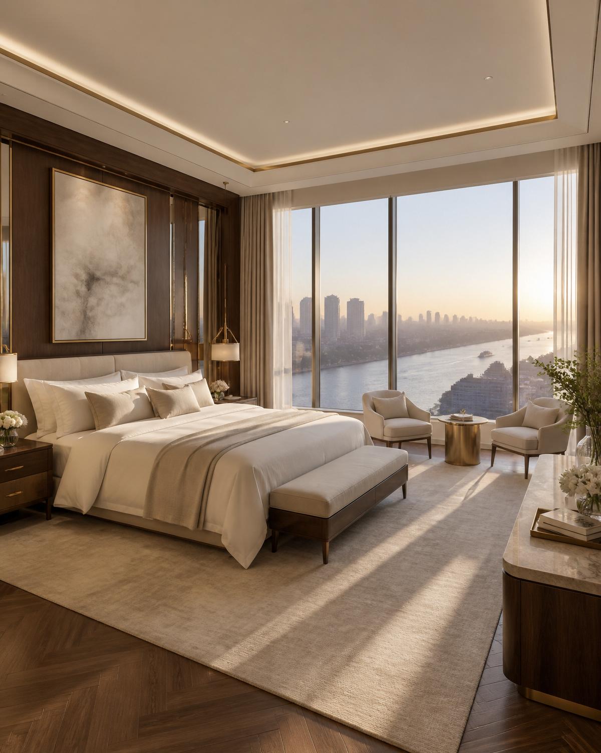 Master bedroom suite